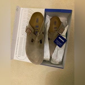 Birkenstock Boston Clogs Taupe size 39